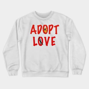 Adopt Love! - Ms. Sweet Pea, the Sun Conure! Crewneck Sweatshirt